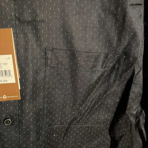 Denver Hayes Dress Shirt – Black Micro-Dot  NWT - Picture 4 of 4